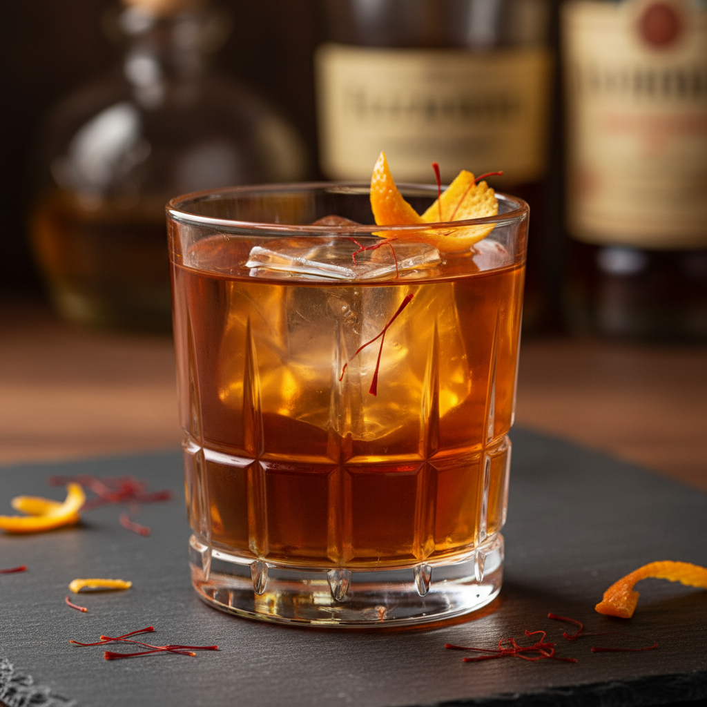 Saffron Negroni — Param Kesar® Kashmiri Mongra recipe